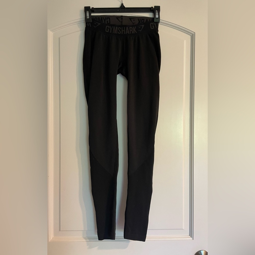 Gymshark Women's Black Leggings Stretch Athletic Fit Pull On Size S